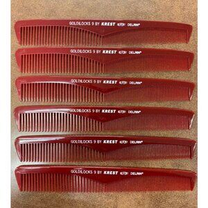Krest Professional Clipper hair comb 9 Extra Thin Taper 7 1/2" ( pack of 6 ) ✔